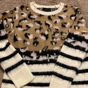 Mustard Seed Sweaters - Soft leopard sweater- small Mustard Seed Sweaters - Soft leopard sweater- small